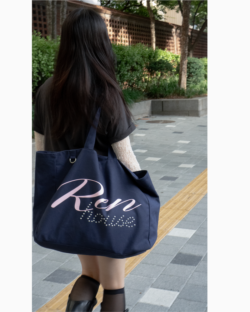 RENHOUSE（レンハウス）の「レンハウス ビッグ トートバッグ( navy )（バッグ）」
