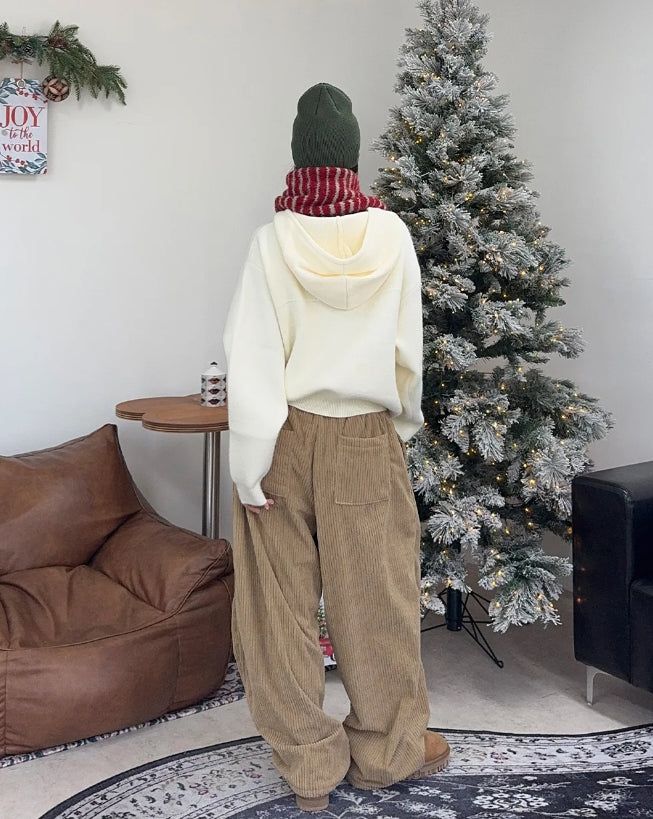 Diob Hooded Knit Zip-up