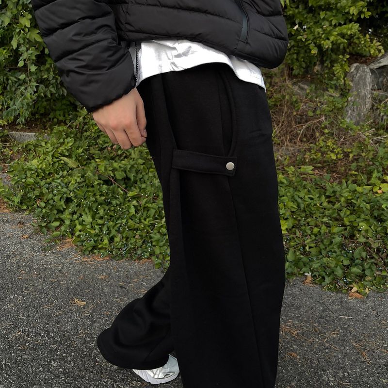 SIIO Napping Side Snap Sweat Pants (3 colors)