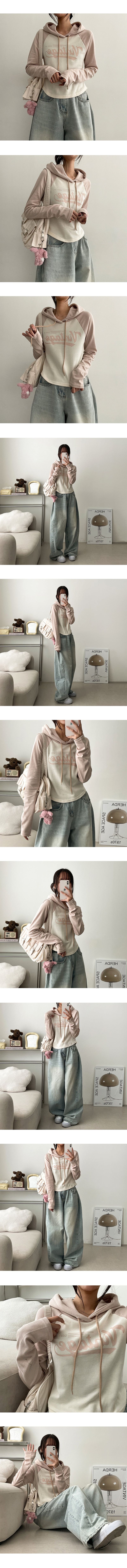 Play color raglan hoodie