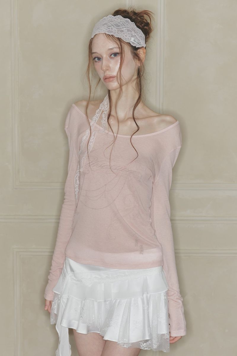 DUSK GRAPHIC TEE pink