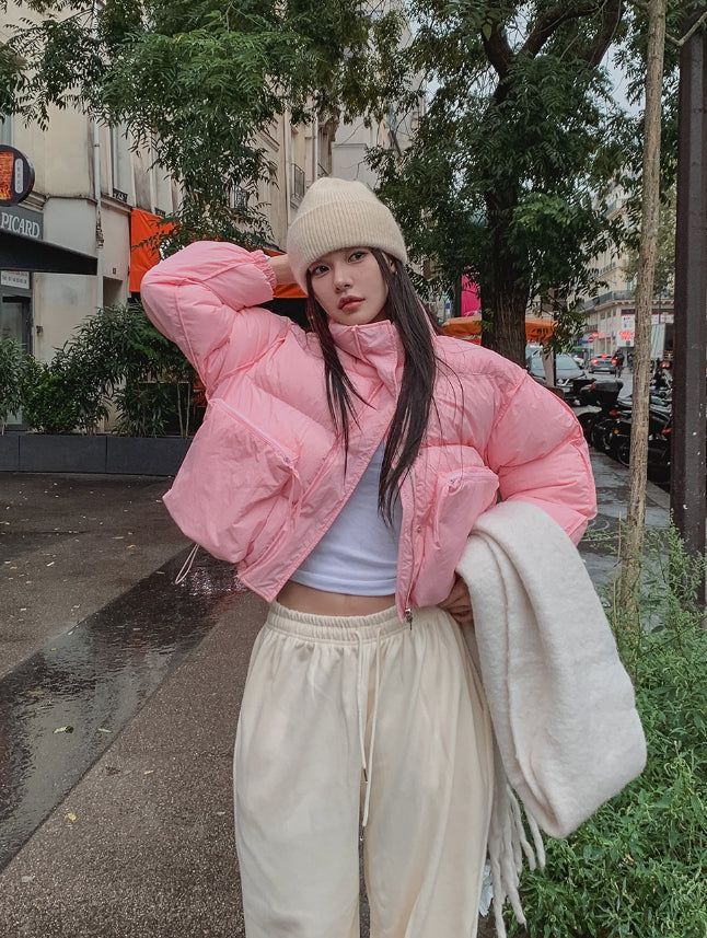 ULAN（ユレン）の「Cotton candy utility pocket color matching padding（Jackets/Outerwear）」
