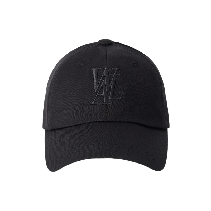 WOOALONG（ウアロン）の「Signature Logo ball cap - BLACK(Black Logo)（Hats）」
