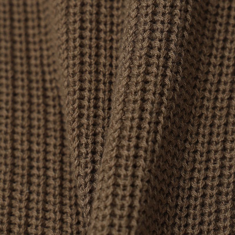 Sleek Zipper Round Knit