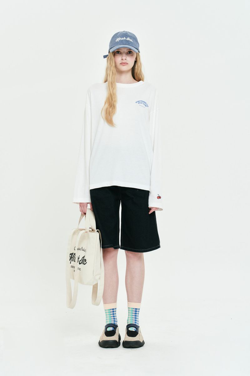 BOHEMIAN GRAPHIC LONG SLEEVE [WHITE]