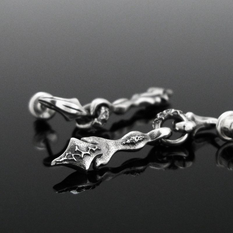 Sagitta silver earring