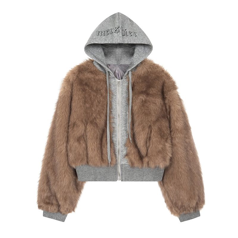 Vienna Mixed Fur Zip-up Jacket