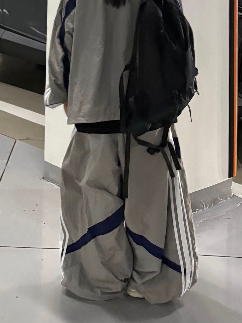 sweep mesh nylon pants