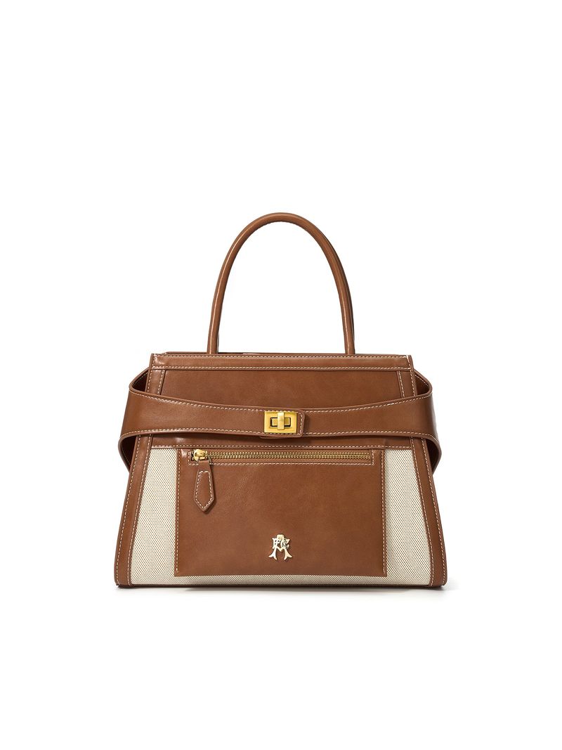“VALLETTA”Patchwork Leather Handbag