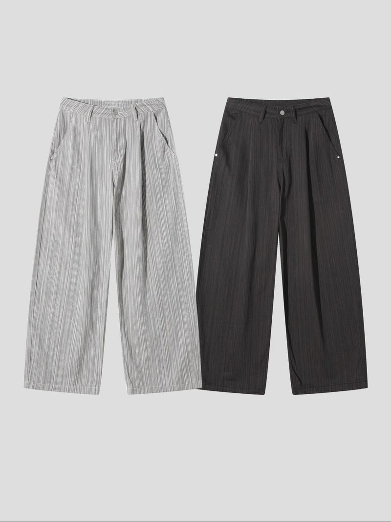 Lumin Stripe Cotton Pants 2C