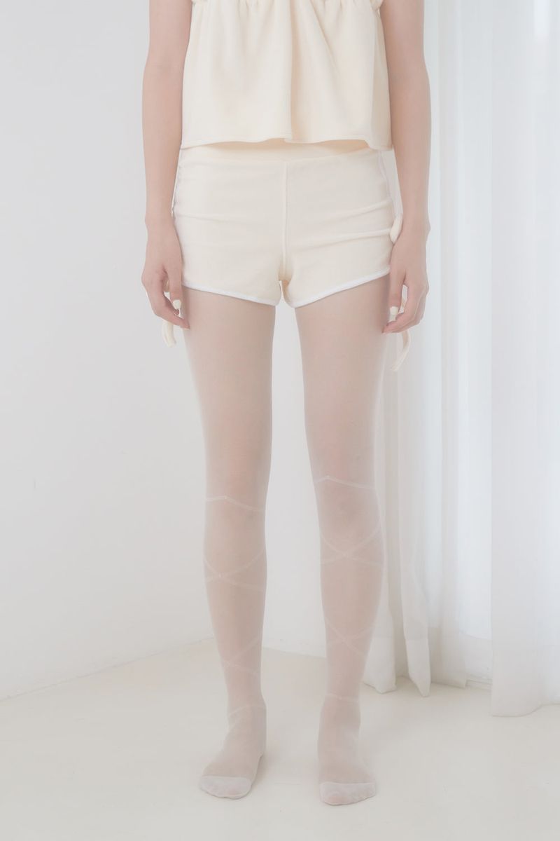 VELVET PAJAMA BOTTOM (IVORY)