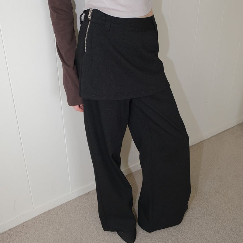 Curetty(キュリティ)の「C LAYERED COTTON PANTS_BLACK(Pants)」
