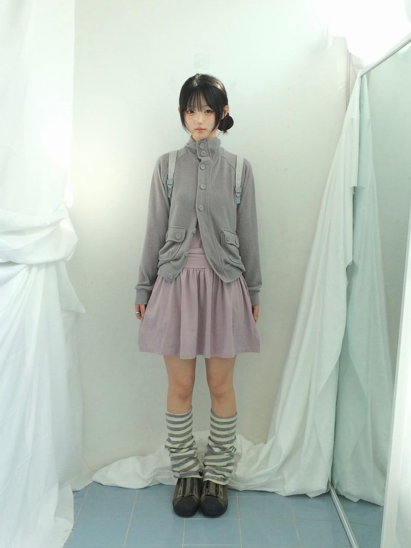 soft-touch raglan knit jacket