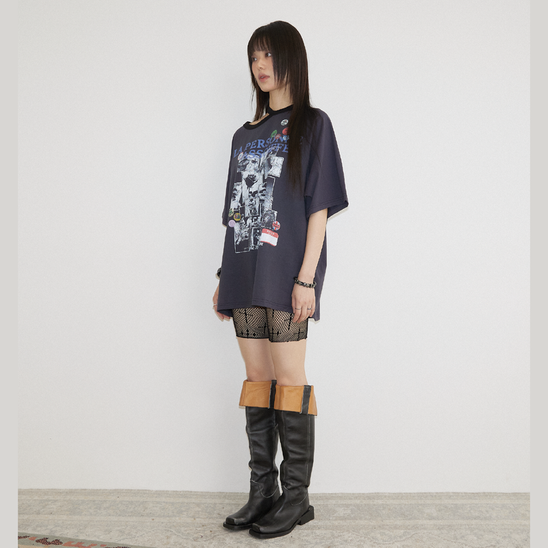  CHOKER ROCK T-SHIRT NAVY