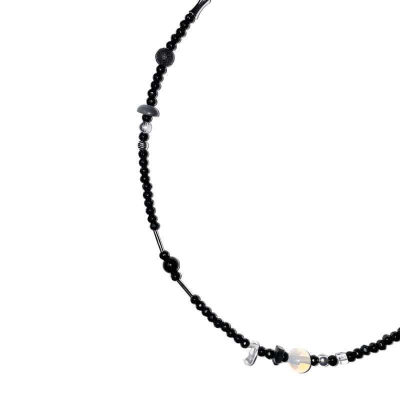 onxy mix gemstone necklace