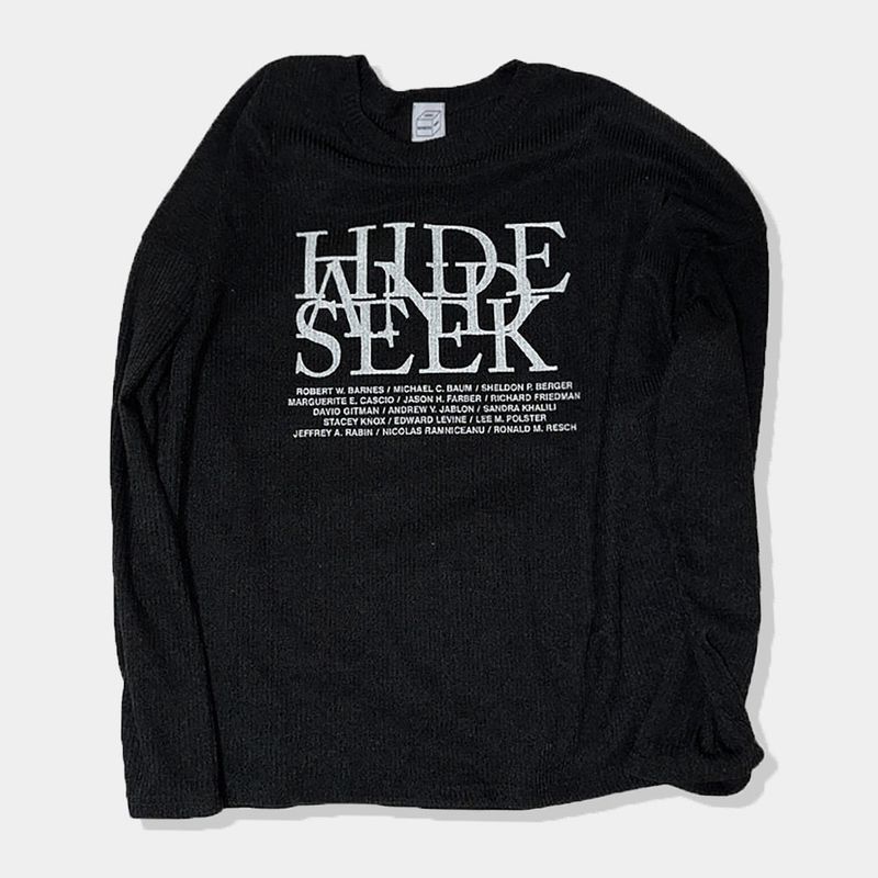 Hide Chic Oversized Knit Long Sleeve T-Shirt