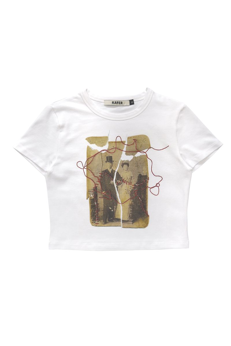 KATER（カーター）の「Broken Picture Tee WHITE（Tops）」