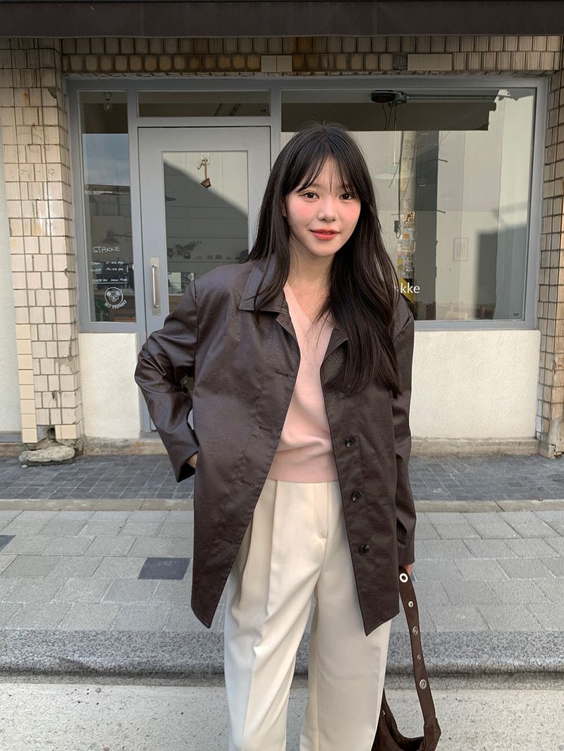 [MADE] Blending leather jacket