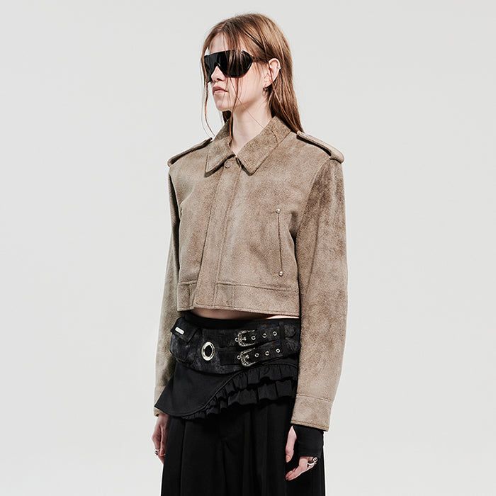 HOLY NUMBER 7(ホーリーナンバーセブン)の「BOMBERS SHOULDER OUTERWEAR_GREY BROWN(Jackets/Outerwear)」