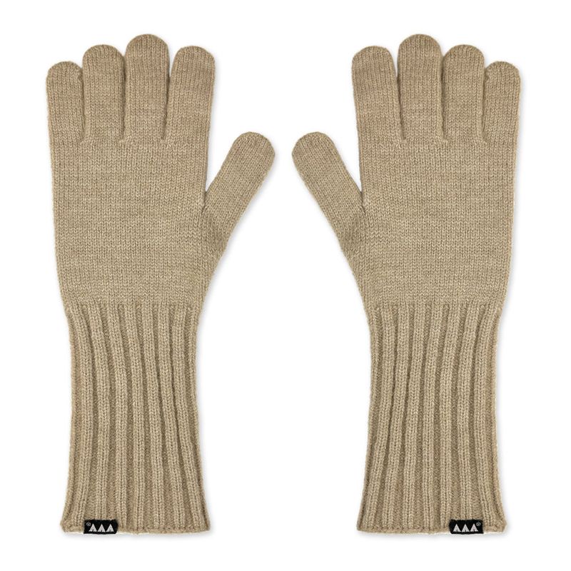 Fingerhole Touch Long Gloves