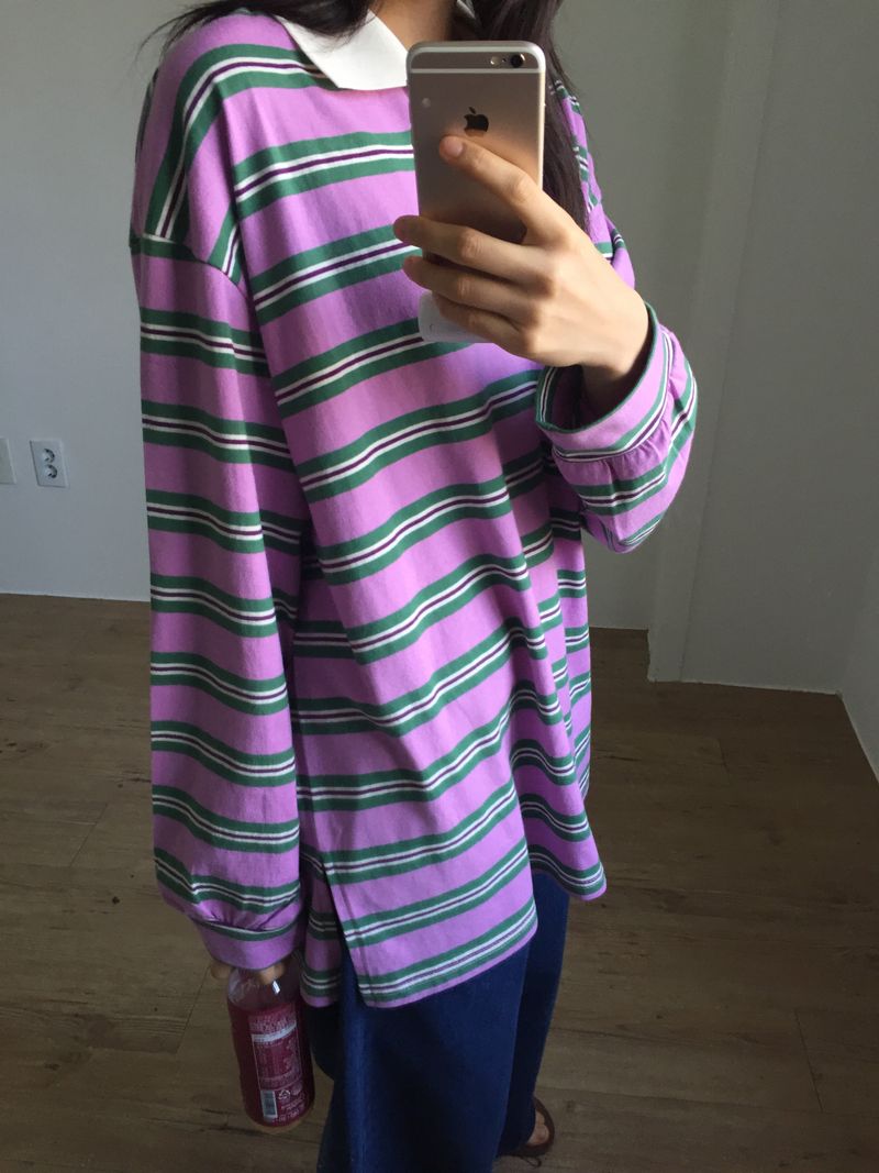 Rugby Stripe Long Sleeve (2color)