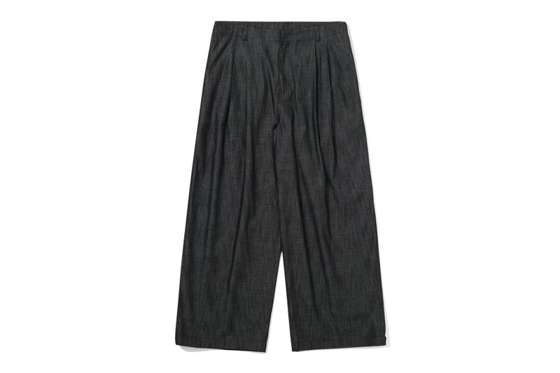 DENIM PINTUCK SLACKS