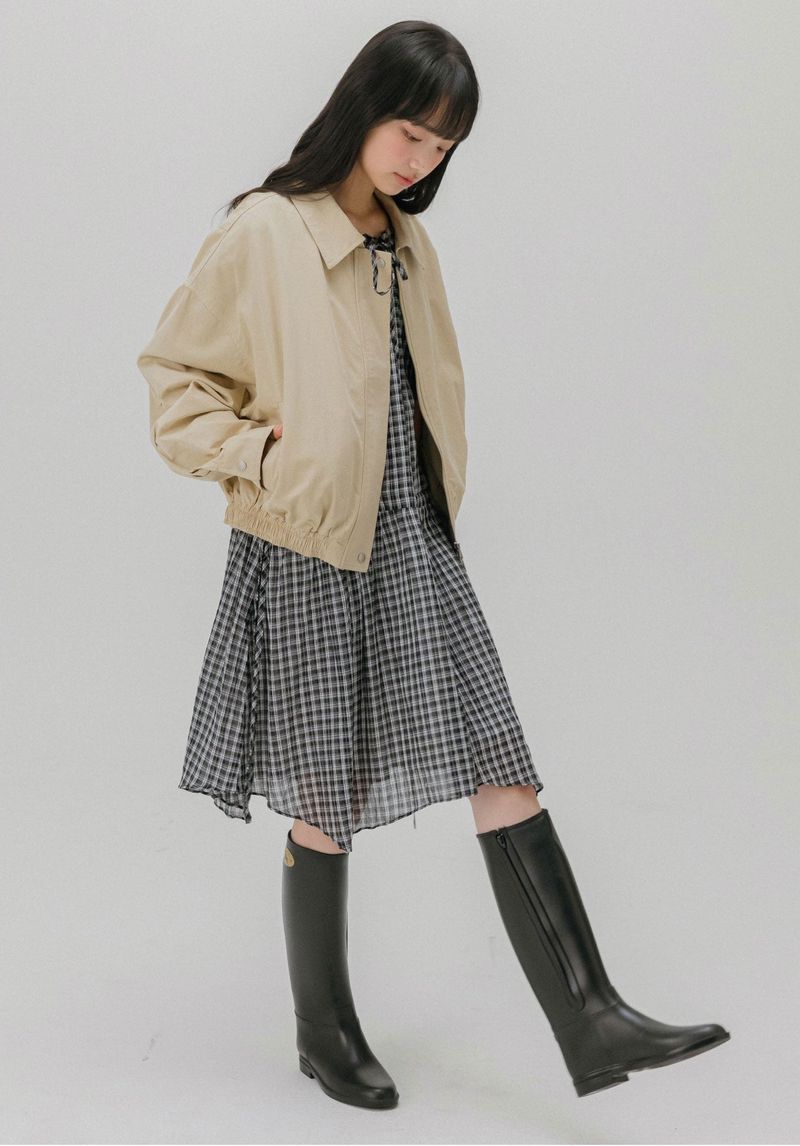 COTTON BLOUSON JACKET (WHITE)
