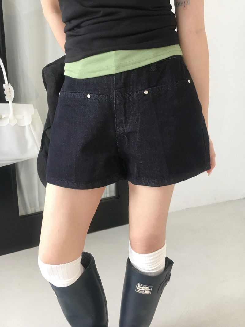 RITCORE（リットコア）の「リベットポケットデニムローペーパーAショートパンツ (2c)（パンツ）」