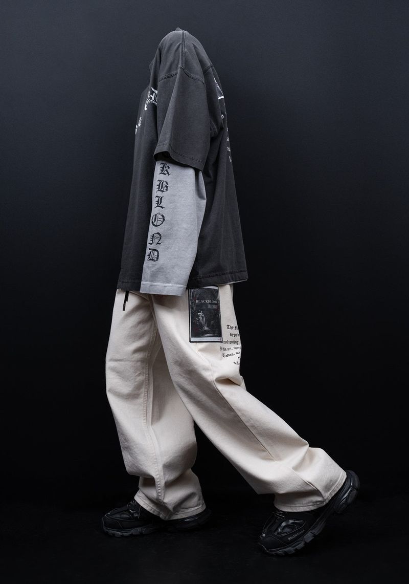 BBD No Sympathy Wide Cotton Pants (Ivory)