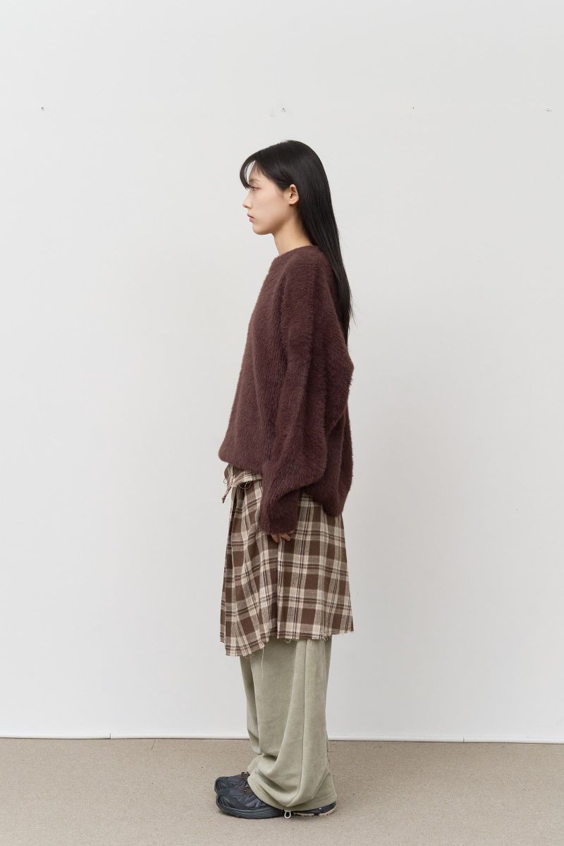 Encho Hairy Cropped Knit