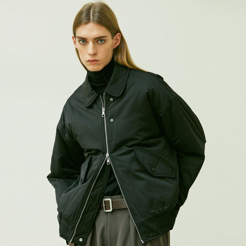 REVERSIBLE CWU-45P FLIGHT BOMBER JACKET BLACK