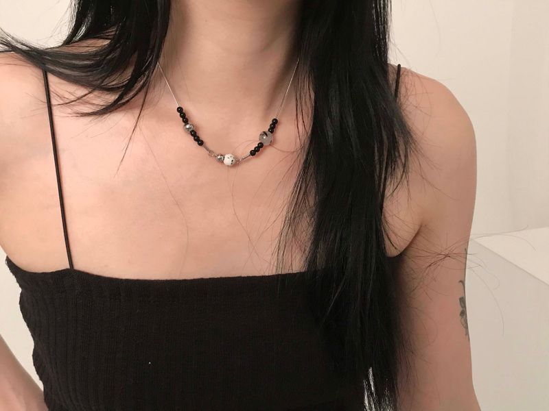 mix ball necklace