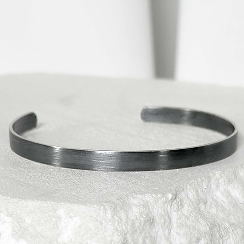 SV925-5mm SIMPLE none logo bangle_black
