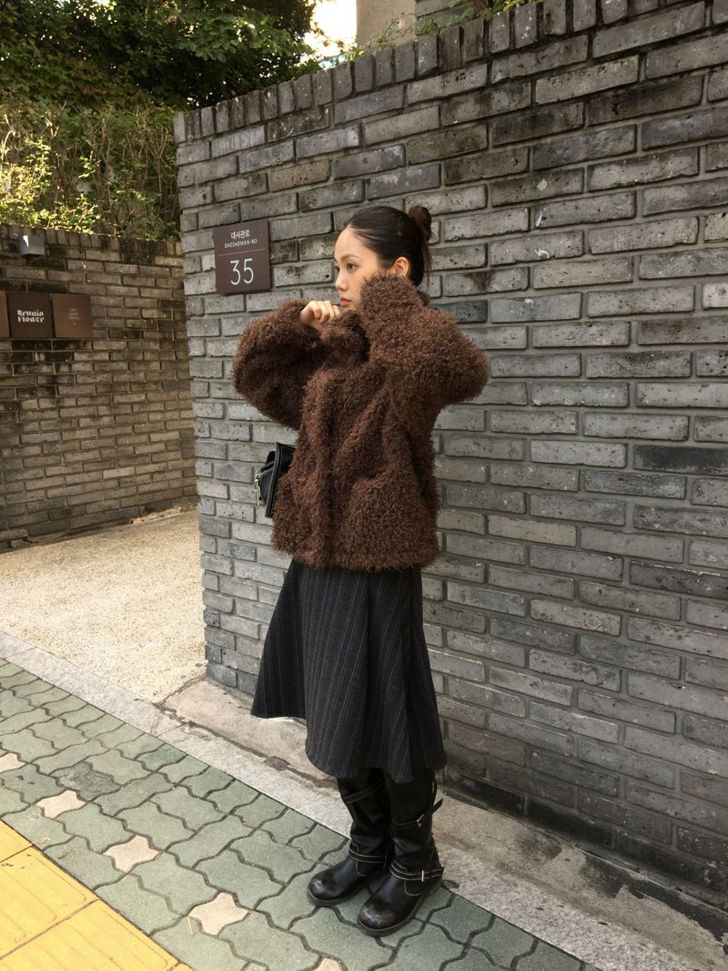 Label Midi Skirt (2color)