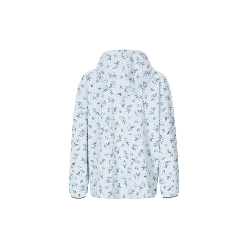 floral terry anorak grey