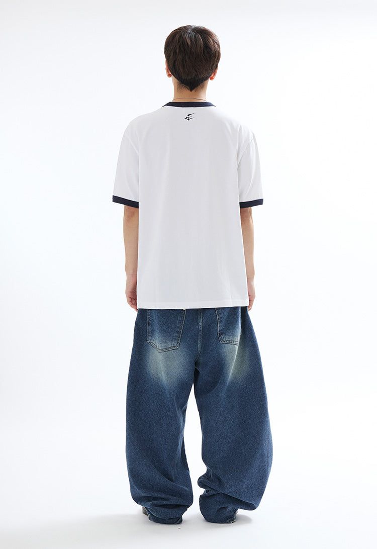 リンガーTシャツ ホワイト