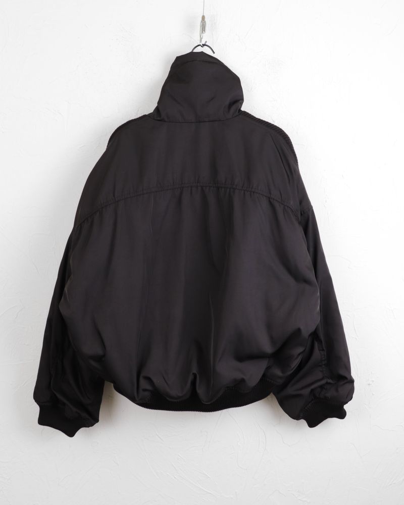 [MADE] Beckin high neck knit color combination balloon aviation jumper