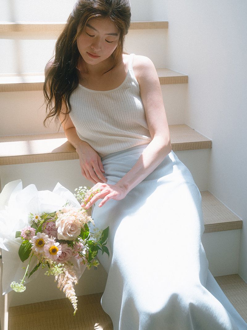 Slim Knit Sleeveless - Ivory