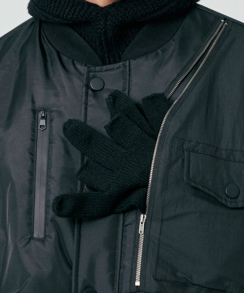 logo finger cross gloves