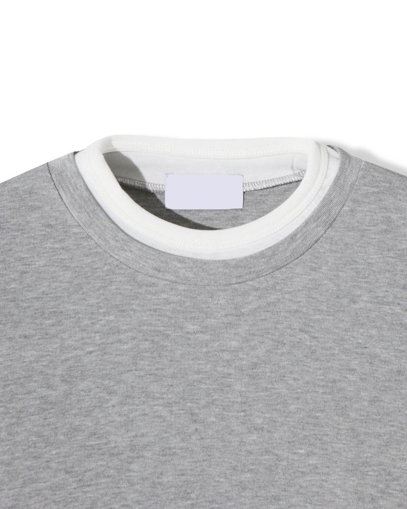 Mix Layered Long Sleeve T-Shirt
