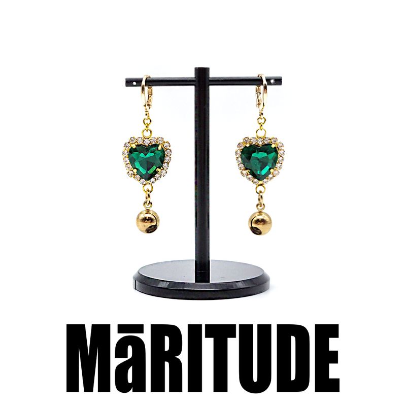MaRITUDE(マリチュード)の「エメレードハートピアス(アクセサリー)」