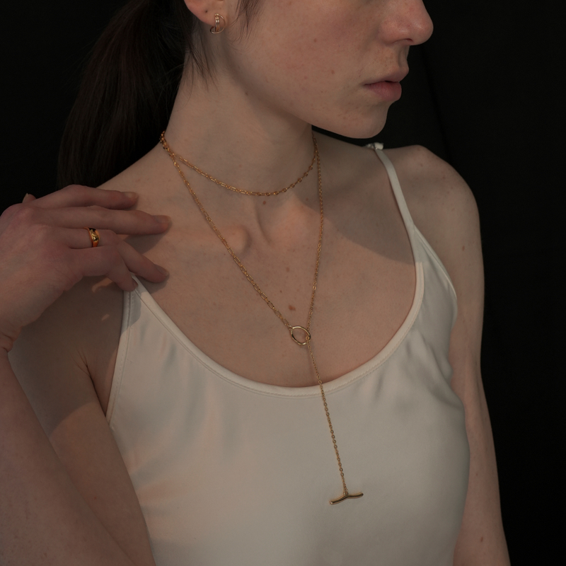 asymmetry swir necklace(corda)