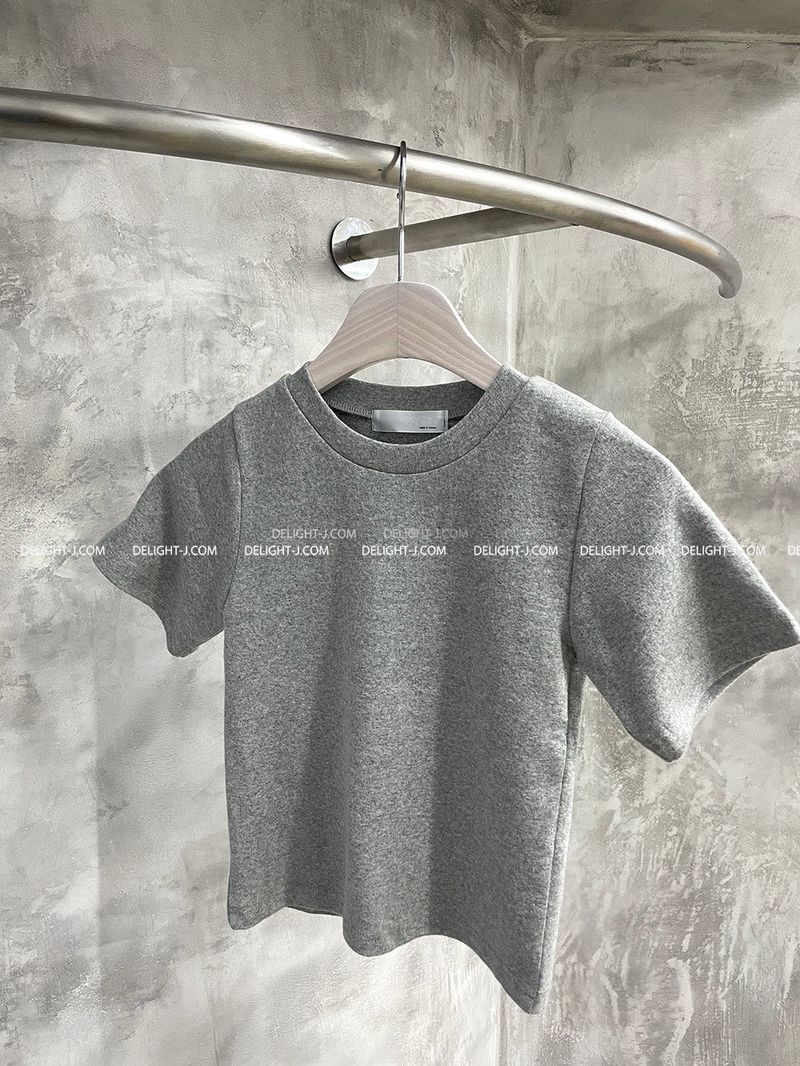 Warm Napping Cropped Short-Sleeved T-Shirt