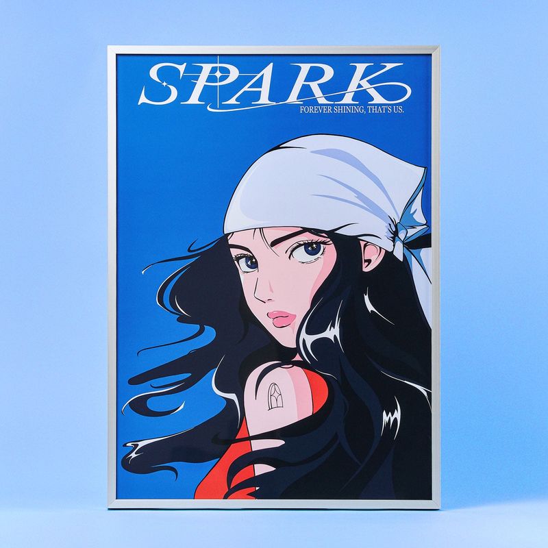 WALKONWAKE（ウォークオンウェイク）の「スパークポスター(ONE COLOR)（インテリア）」