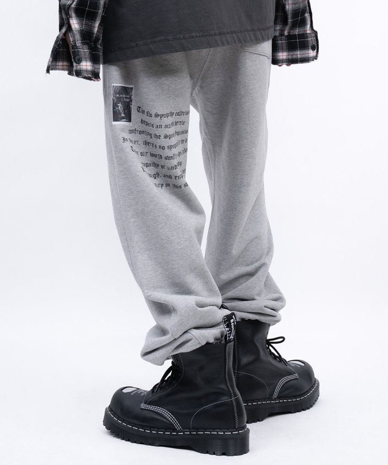 BLACKBLOND（ブラックブロンド）の「BBD Crushed Faith Sweatpants (Gray)（Pants）」