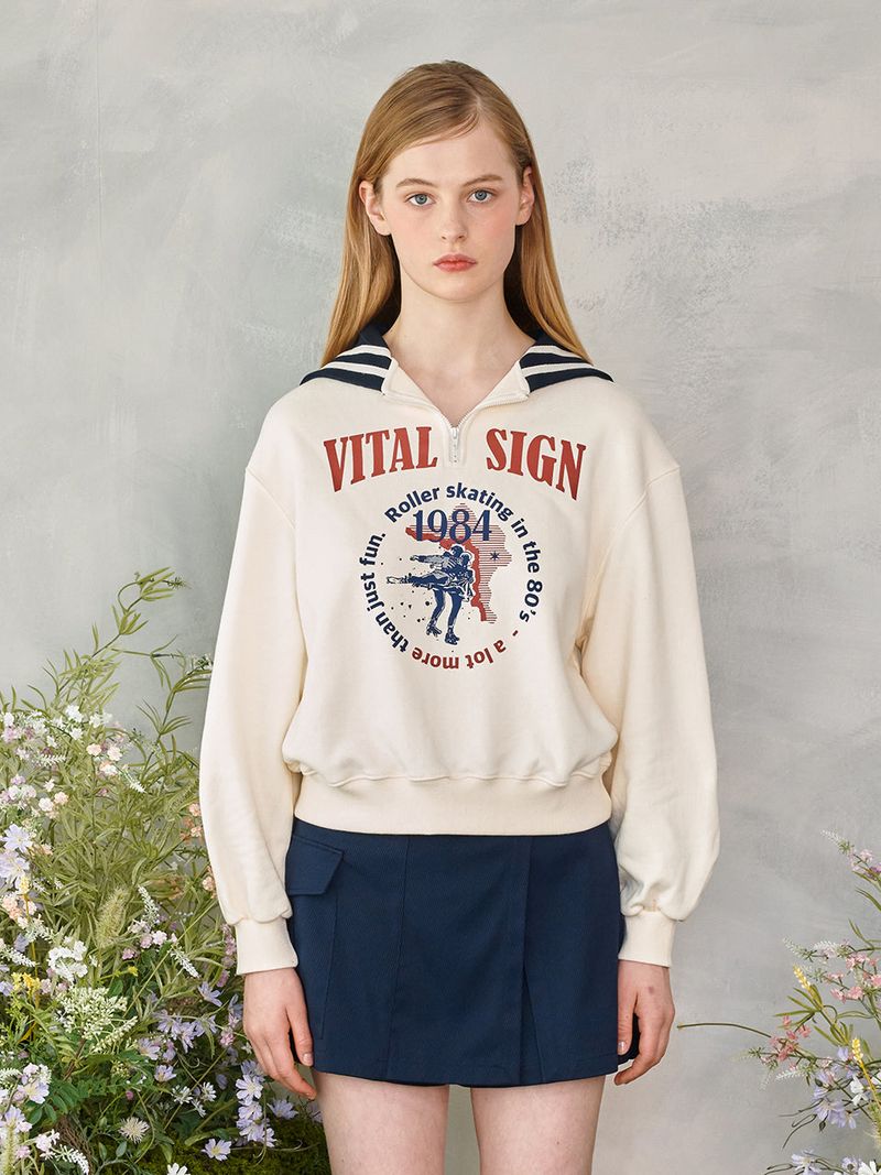 Figureskate Half Zip-up Sweatshirt