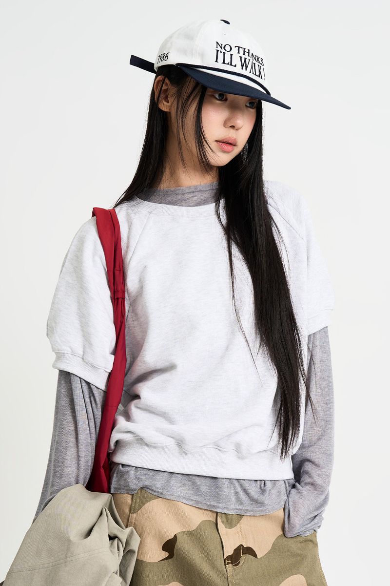 Raucohouse（ラウコハウス）の「Sop crop short sleeve sweatshirt（Tops）」