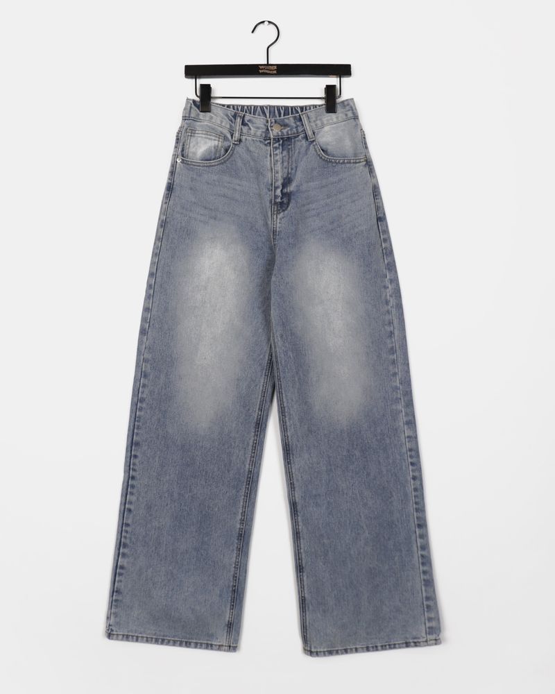 Radian Back-Banding Wide Denim Pants