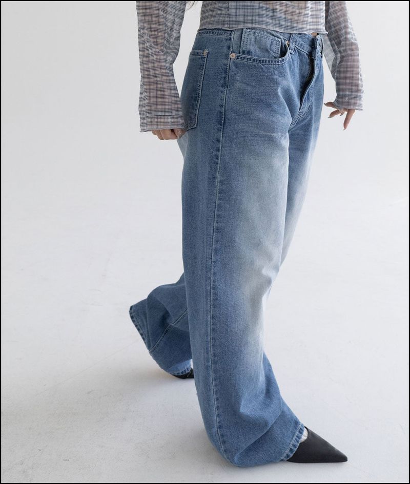 Rio straight denim pants