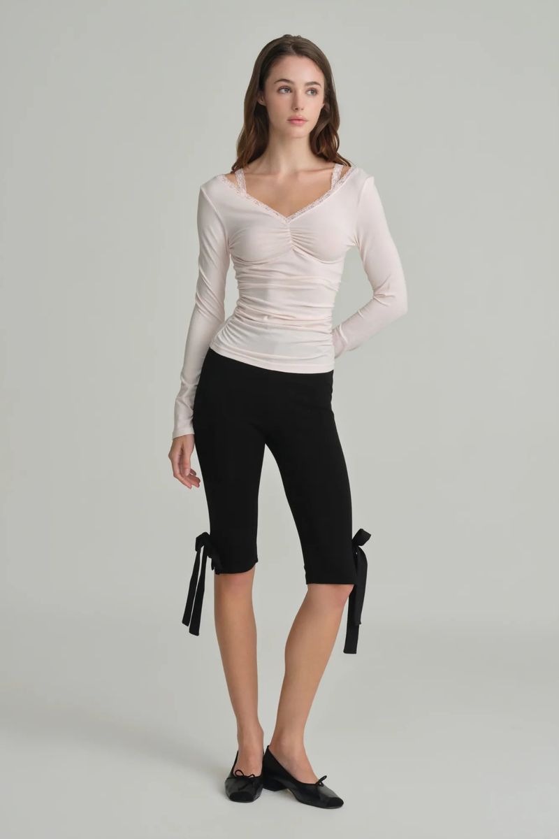 Ballerina lace long sleeve, Pink